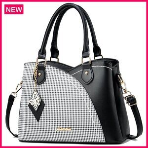 PU Leather Tote Satchel Crossbody Shoulder Bag Multi-Pocket Women's Purse